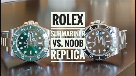 Rolex Submariner vs. Noob Replica. Need ideas on how to.